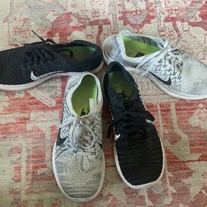 2 Pairs of Nike Flyknit sneakers